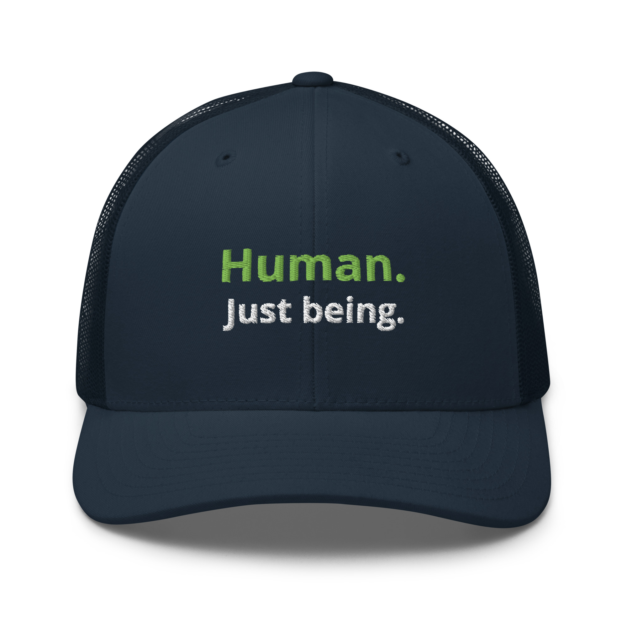 "Human Just Being" Trucker Cap - Image 6