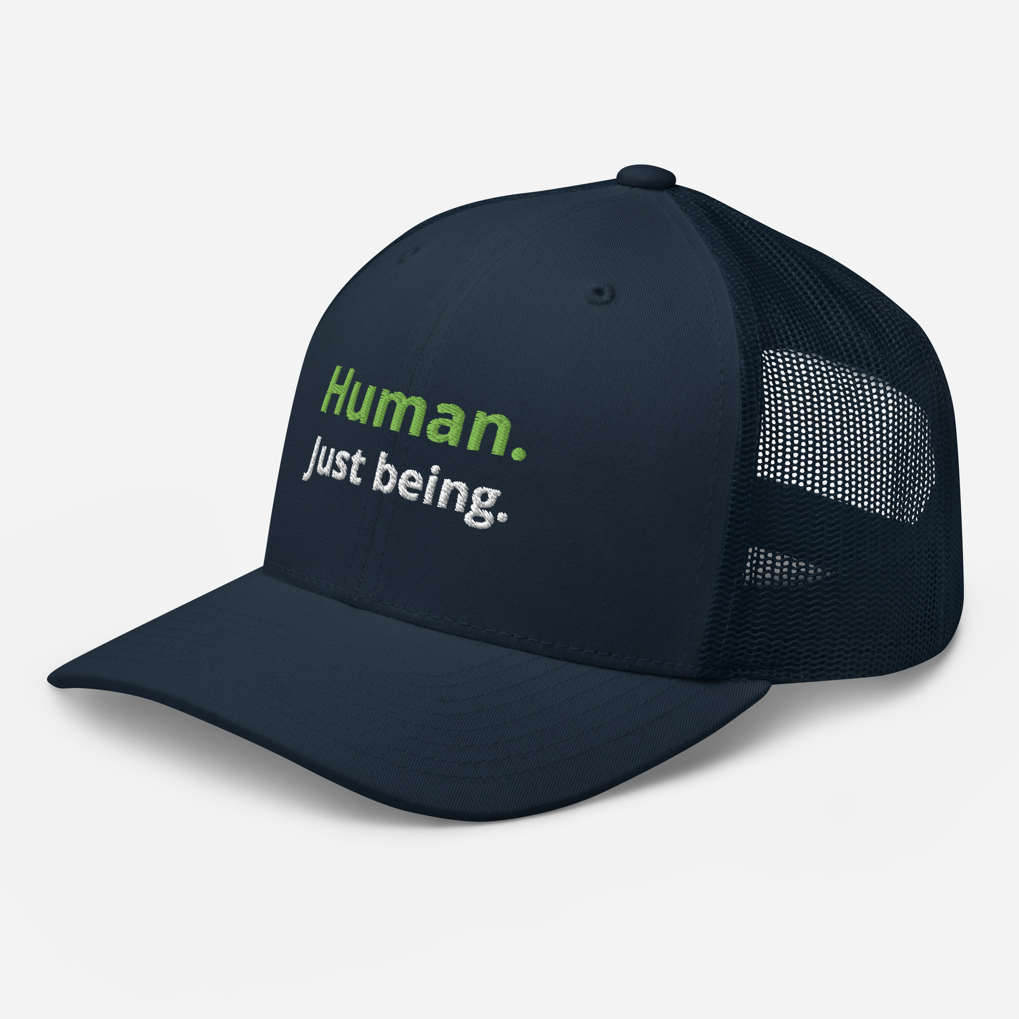 "Human Just Being" Trucker Cap - Image 4